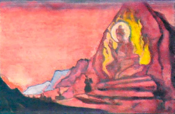 Н.К.Рерих. Приказ Ригден Джапо. Рисунок. 1933