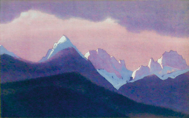 Н.К.Рерих. Гималаи [Лиловые горы]. 1938