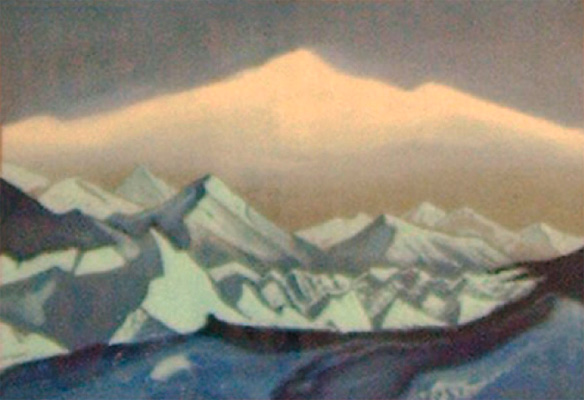 Н.К.Рерих. Гималаи [Горы перед рассветом]. 1942