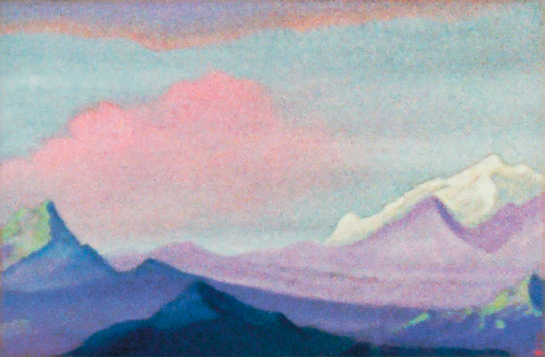 Н.К.Рерих. Гималаи [Краски заката]. 1944