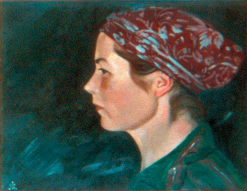 С.Н.Рерих. Портрет Л.М.Богдановой. 1934 (?)
