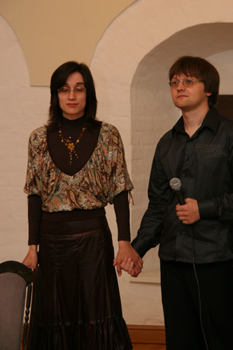 Участники вечера Татьяна и Сергей Левины