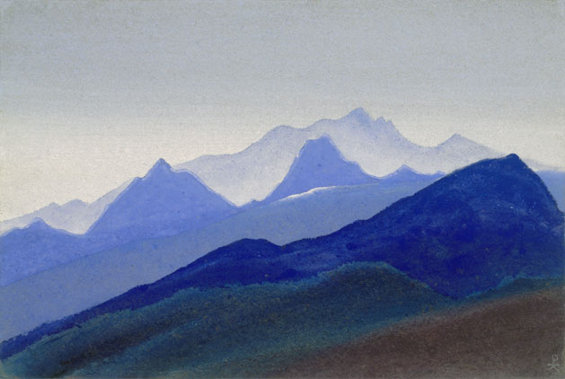 Н.К. Рерих. Гималаи [Череда голубых гор]. 1938