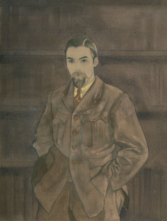 С.Н. Рерих. Портрет Ю.Н.Рериха. (Не окончено) 1930-е