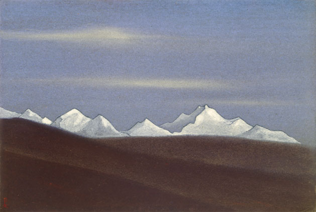 Н.К. Рерих. Гималаи [Снежная цепь]. 1938