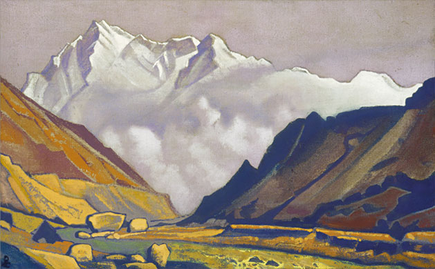 Н.К. Рерих. Нанга Парбат [Долина у снежных гор]. 1935–1936