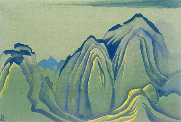 Н.К. Рерих. Гималаи [Складчатые горы]. 1938