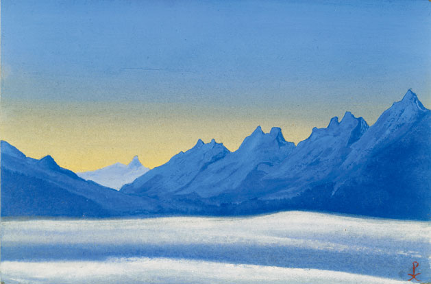 Н.К. Рерих. Гималаи [Очертания далеких гор]. 1942