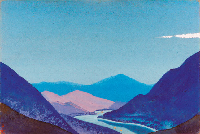 Н.К.Рерих. Гималаи [Огни на реке]. 1937 