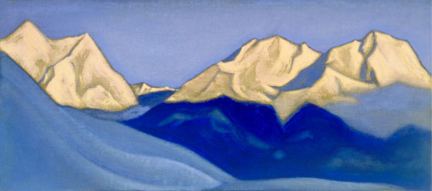 Н.К. Рерих. Гималаи [Розовые вершины]. 1947
