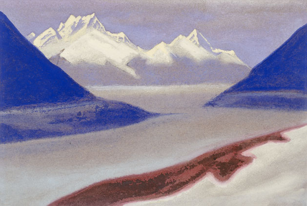 Н.К. Рерих. Гималаи [Спокойствие ледяных форм]. 1942