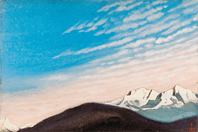 Н.К.Рерих. Гималаи [Перистые облака]. 1945