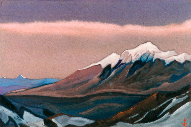Н.К.Рерих. Гималаи [Вечерний свет]. 1944