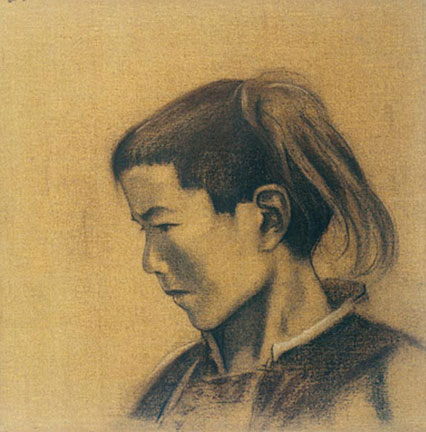 Портрет мальчика в профиль. 1930-е 
