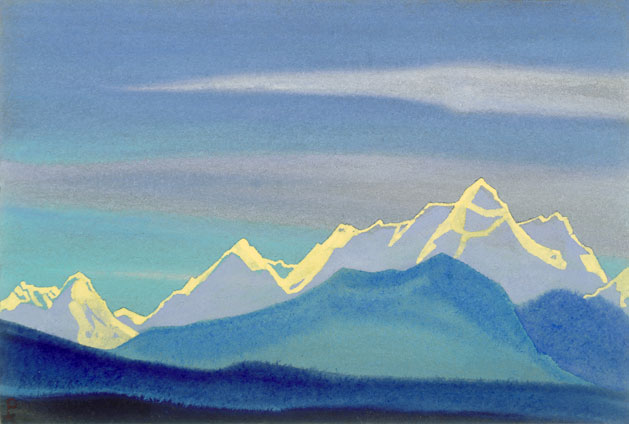 Н.К. Рерих. Гималаи [Солнечный контур гор]. 1939