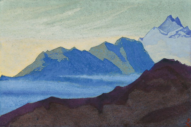 Н.К. Рерих. Гималаи [Синий туман]. 1937