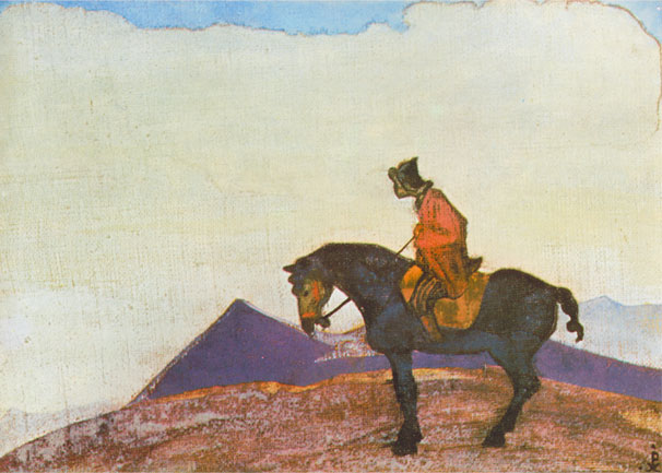 Н.К.Рерих. Всадник. Из серии «Чингиз-хан». 1931