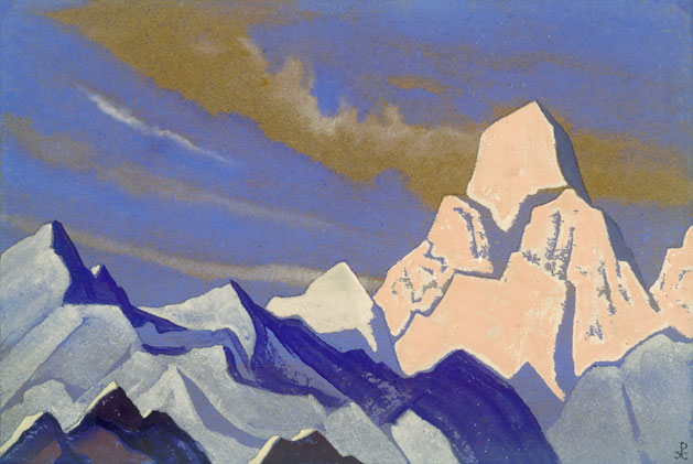 Н.К. Рерих. Гималаи [Розовая скала]. 1935–1936