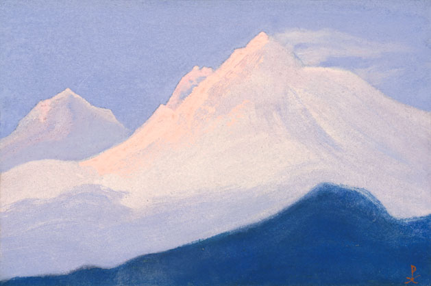 Н.К. Рерих. Гималаи [Розовый свет снегов]. 1942
