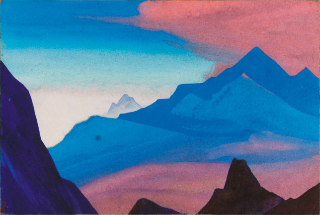 Н.К.Рерих. Гималаи [Рассвет в горах]. 1938 