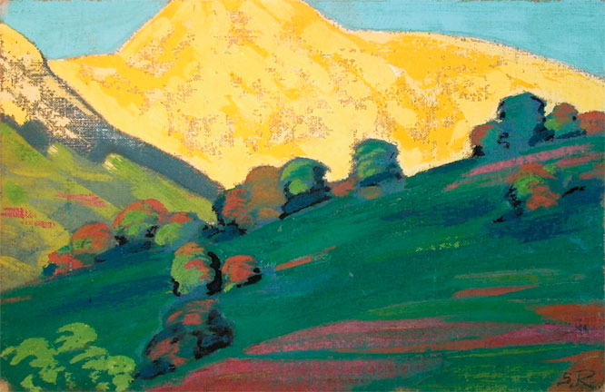С.Н.Рерих. Наггар. Желтая гора. 1930–1940-е