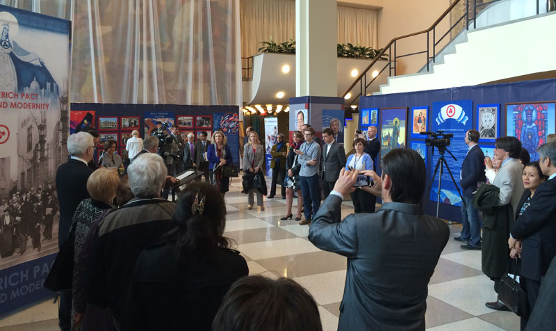 Открытие выставки по Пакту Рериха в штаб-квартире ООН в Нью-Йорке