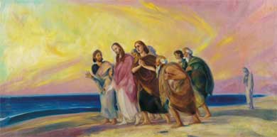 С.Н.Рерих. Христос с учениками. Конец 30-х - начало 40-х годов