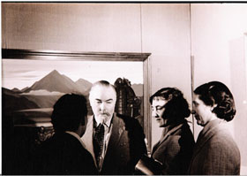 На выставке картин С.Н.Рериха. 1960