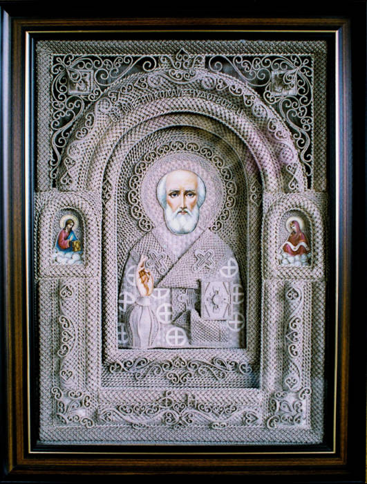Владимир Денщиков. Икона 'Св. Николай Чудотворец'. 2008