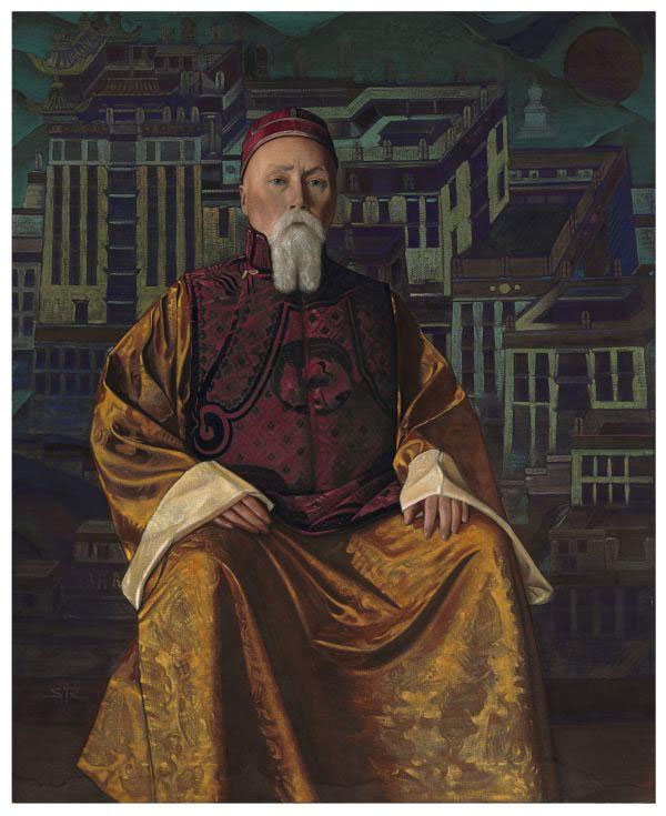 С.Н.Рерих. Портрет Николая Рериха в тибетском одеянии. 1933