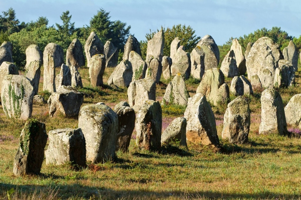 Карнакские камни. Мегалиты в р-не г. Карнак. Бретань, Франция