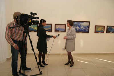 На выставке картин Н.К.Рериха в Челябинске