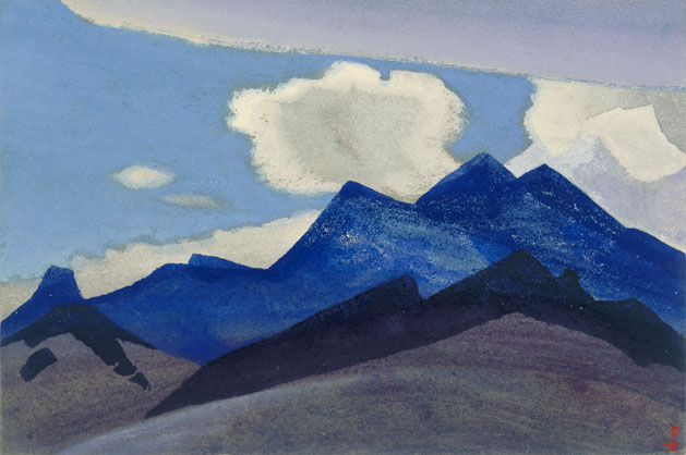 Н.К. Рерих. Гималаи [Темно-синие пики]. 1935–1936