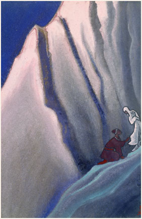 Н.К. Рерих. Ведущая. Эскиз картины. 1944 