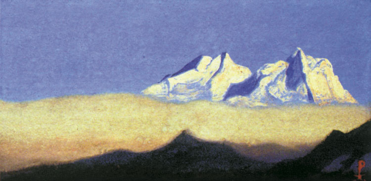 Н.К.Рерих. Гималаи [Две снежные вершины]. 1944