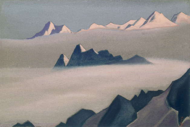 Н.К. Рерих. Гималаи [Сиреневый туман]. 1945