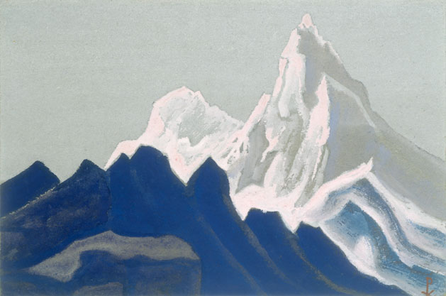 Н.К. Рерих. Гималаи [Серо-розовые скалы]. 1942
