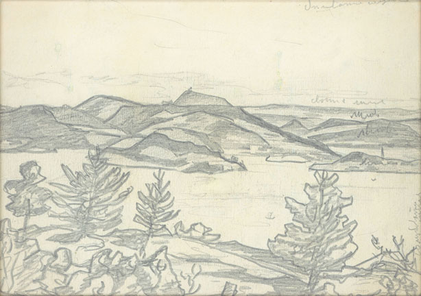 С.Н.Рерих (?). Озеро. 1912