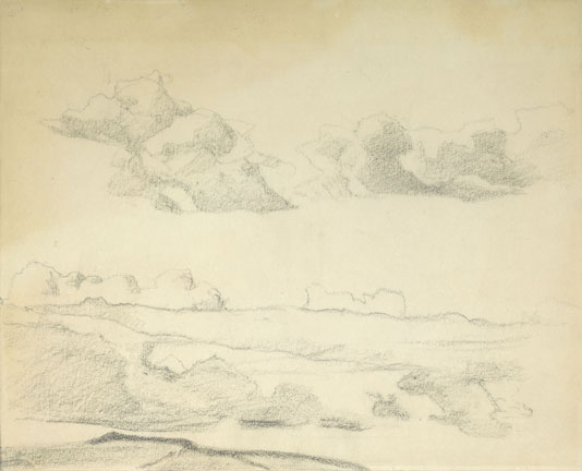 Н.К.Рерих. Облака над заливом. Из серии этюдов «Северные пейзажи». 1917–1918