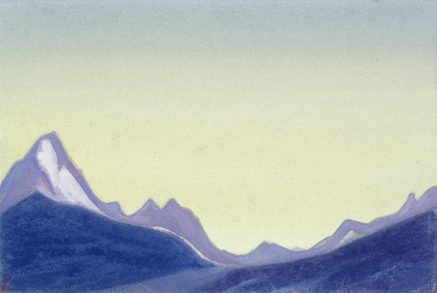 Н.К. Рерих. Гималаи [Утреннее небо над горами]. 1938