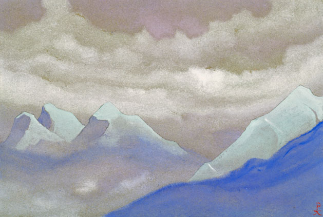 Н.К. Рерих. Гималаи [Зеленый луч в горах]. 1935–1936