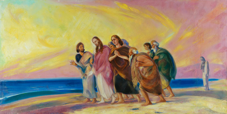 Картины С.Н.Рериха: Христос с учениками; из каталога картин Музея имени Н.К.Рериха