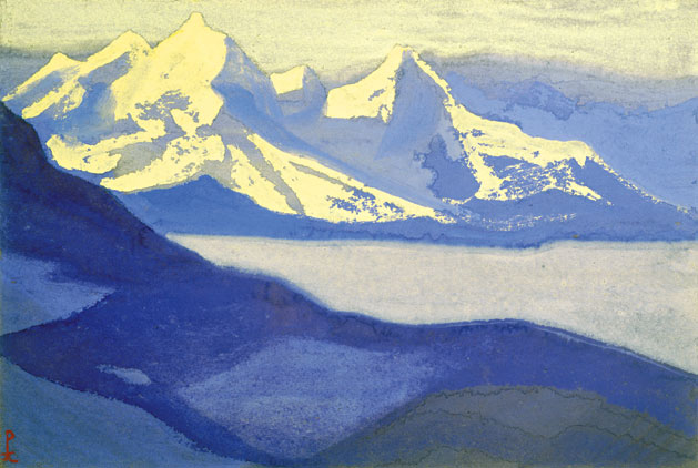 Н.К. Рерих. Гималаи [Высокогорное озеро]. 1943