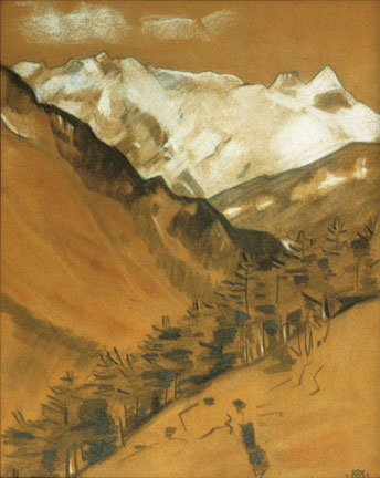 С.Н. Рерих. Горы Кулу. Вершина Гепанг. 1929