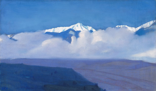 С.Н. Рерих. Горы за туманом. 1935