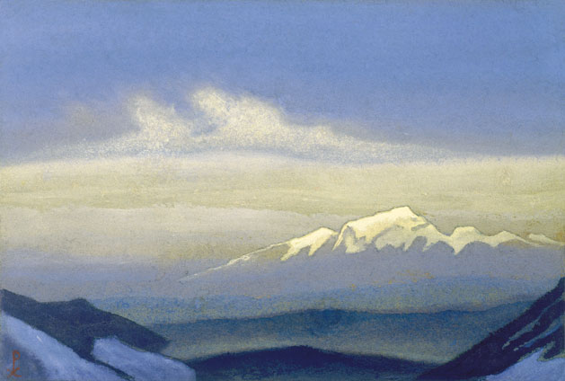 Н.К. Рерих. Гималаи [В белой дымке]. 1945