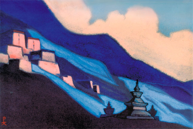Н.К.Рерих. Тибет [Ступа]. 1943