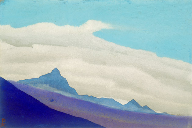 Н.К. Рерих. Эверест [Облака над синим пиком]. 1938