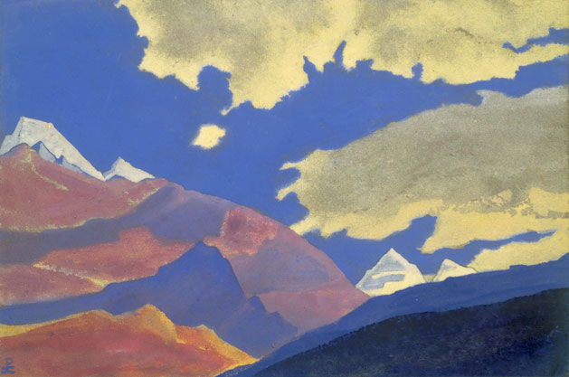 Н.К. Рерих. Облака и горы. 1937