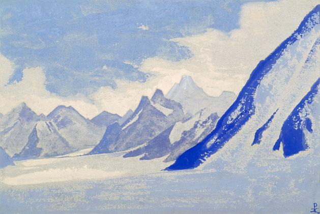 Н.К. Рерих. Вершины [Высокогорный ледник]. 1940